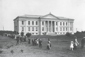 Parade from Hurst Hall to McKinley cornerstone laying